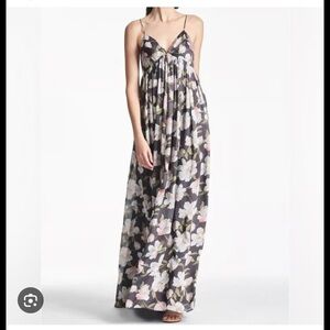 NWOT Sachin + Babi Jessica Floral Print Gown in Ebony Garden Size 8